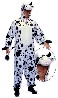 koeien verkleed kostuum/pak - dierenpak - volwassenen - carnaval - pluche stof Multi