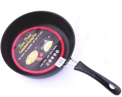 Koekenpan 16/18/20/22Cm Non-stick Koekenpan Ketel Inductie Kookplaat Wok Pan Brood pizza Ei Pan Gasfornuis Pannenkoek Pan Voor Thuis 12cm
