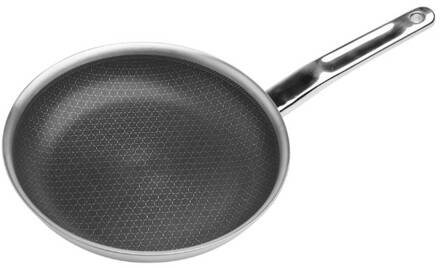 Koekenpan, 5-ply, Non Stick, RVS, 20 cm - Cookai Zilver