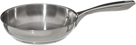Koekenpan - Alle kookplaten geschikt - zilver - RVS - Dia 20 cm