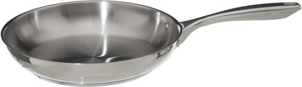 Koekenpan - Alle kookplaten/warmtebronnen geschikt - zilver - Dia 28 cm