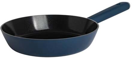 koekenpan - blauw/zwart - ø24x5 cm