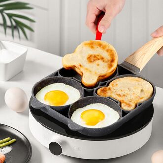 Koekenpan Eieren Pannenkoek Ontbijt Koken Verdikte Omelet Burger Inductiekookplaat Non Stick Gasfornuis Bakeliet Handvat Kookgerei 2