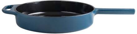koekenpan - gietijzer - blauw/zwart - ø24 cm