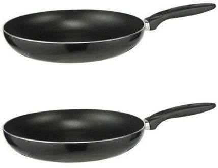 Koekenpan met anti- 2x -aanbak laag - 28 cm - inductie - gas - keramisch