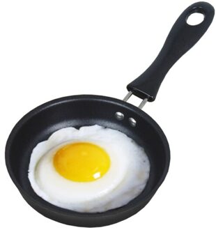 Koekenpan Mini Zwarte Draagbare Ei Ei Pannenkoek Omelet Gepocheerd Koekenpan Voor Huishoudelijke Keukengerei Accessoires Gereedschap