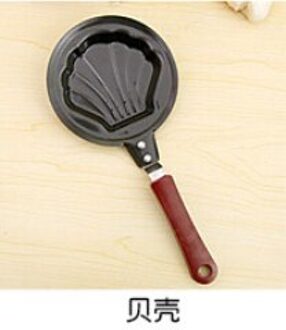 Koekenpan Zonder Deksel Ontbijt Omelet Pot Cartoon Gebakken Ei Pot Mini Pannenkoek Pot Zonder Deksel Kerstcadeau C225 A schelp