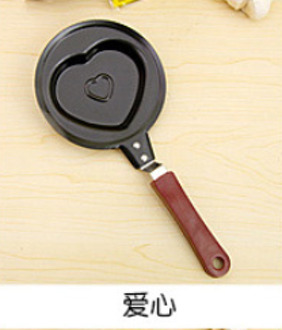 Koekenpan Zonder Deksel Ontbijt Omelet Pot Cartoon Gebakken Ei Pot Mini Pannenkoek Pot Zonder Deksel Kerstcadeau C225 B Love