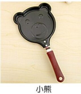 Koekenpan Zonder Deksel Ontbijt Omelet Pot Cartoon Gebakken Ei Pot Mini Pannenkoek Pot Zonder Deksel Kerstcadeau C225 D beer