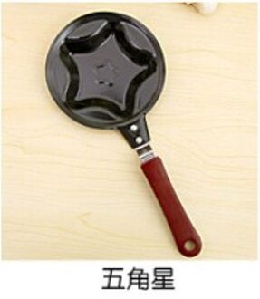 Koekenpan Zonder Deksel Ontbijt Omelet Pot Cartoon Gebakken Ei Pot Mini Pannenkoek Pot Zonder Deksel Kerstcadeau C225 E pentagram