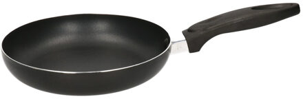 Koekenpan - zwart - D20 cm - aluminium - met dubbel antiaanbaklaag - pannen