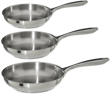 Koekenpannen set Acoma met anti-aanbak laag dia 20/24/26 cm - Alle warmtebronnen geschikt