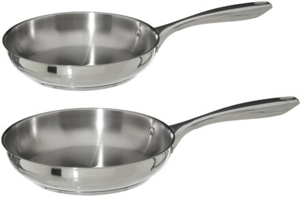 Koekenpannen set Acoma met anti-aanbak laag dia 24 en 26 cm - Alle warmtebronnen geschikt