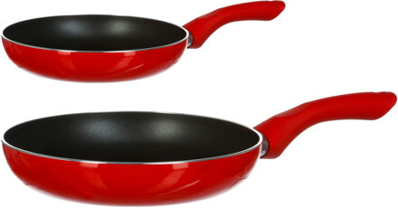 Koekenpannen set Milano met anti-aanbak laag dia 20 en 26 cm - Alle warmtebronnen geschikt