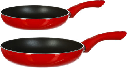 Koekenpannen set Milano met anti-aanbak laag dia 24 en 28 cm - Alle warmtebronnen geschikt