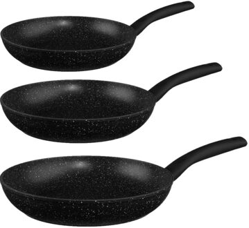 Koekenpannen set Palermo met anti-aanbak laag dia 20/24/26 cm - Alle warmtebronnen geschikt