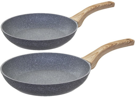 Koekenpannen set Turino met anti-aanbak laag dia 20 en 24 cm - Alle warmtebronnen geschikt