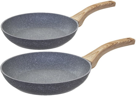 Koekenpannen set Turino met anti-aanbak laag dia 24 en 28 cm - Alle warmtebronnen geschikt