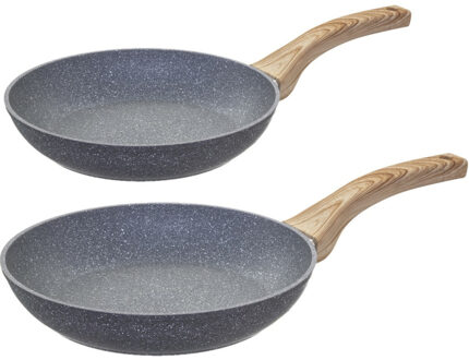 Koekenpannen set Turino met anti-aanbak laag dia 27 en 31 cm - Alle warmtebronnen geschikt