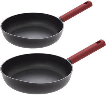 Koekenpannen set Valence met anti-aanbak laag dia 27 en 31 cm - Alle warmtebronnen geschikt