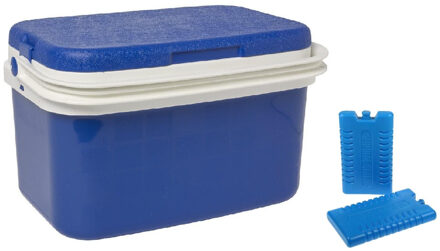Koelbox Donkerblauw 16 Liter 42 X 29 X 26 Cm Incl. 2 Koelelementen - Koelboxen
