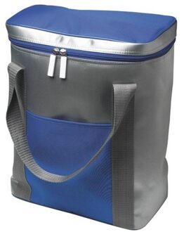 Koelbox/koeltas Zilver/blauw 15 Liter - Koeltas Multikleur