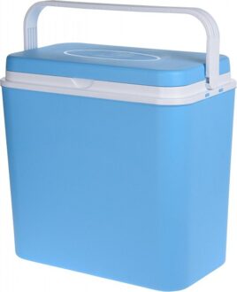 Koelbox lichtblauw 24 liter 39 x 25 x 38 cm - Koelboxen