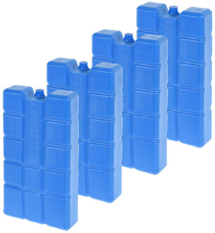 Koelelement blok van 750 gram - 6x - blauw - kunststof - voor koelbox en koeltas