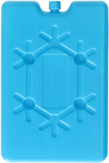 Koelelement plat - blauw - 200 ml - 11 x 16 cm - koeltas/koelbox element