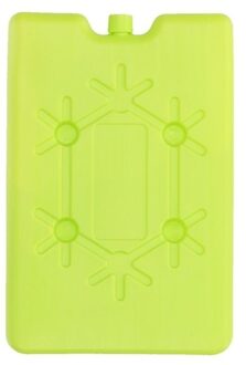Koelelement plat - groen - 200 ml - 11 x 16 cm - koeltas/koelbox element