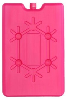 Koelelement plat - roze - 200 ml - 11 x 16 cm - koeltas/koelbox element