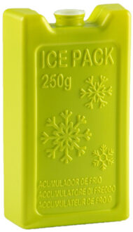 Koelelementen - 250 grams - 13 x 7.5 cm - groen - kunststof