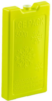 Koelelementen - 500 grams - 20 x 10 cm - groen - kunststof