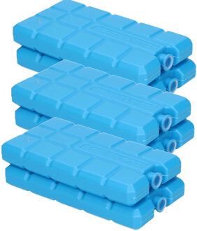 Koelelementen voor koelbox en koeltas - 10x stuks - 200 gram - blauw - kunststof - niet vulbaar