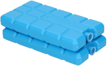 Koelelementen voor koelbox en koeltas - 2x stuks - 200 gram - blauw - kunststof - niet vulbaar