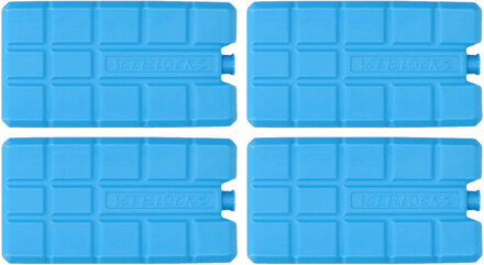 Koelelementen voor koelbox en koeltas - 4x stuks - 200 gram - blauw - kunststof - niet vulbaar
