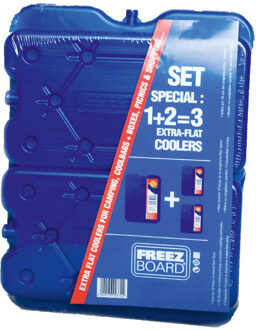 koelelementenset 3-delig 1600 gram blauw