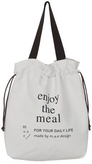 Koeler Folie Voedsel Zakken Tote Dikke Lunch Picknick Lunch Container Doos Handtas Aluminium Voering School Canvas Tas Diner Opslag Thic Enjoy the Meal