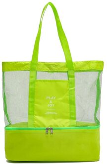 Koeler Picknick Tas Geïsoleerd Picknick Tas Reizen Buiten Opslag Waterdichte Strand Warmte Behoud Draagbare Carry Tote groen