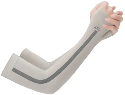Koeling Arm Sleeves Cover Uv Sun Protection Outdoor Sport Voor Mannen Vrouwen 1 Paar Lichtgewicht Duurzaam Voor Wandelen Camping Toerisme Grijs