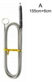 Koelkast Afvoer Baggeren Reiniging Borstels Gereedschap Lange Flexibele Borstel Water Baggeren Tool Cleaning De Water Tubing 155Cm 155cm 6cm zwart / Brush