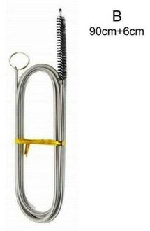 Koelkast Afvoer Baggeren Reiniging Borstels Gereedschap Lange Flexibele Borstel Water Baggeren Tool Cleaning De Water Tubing 155Cm 90cm 6cm zwart / Brush en rod