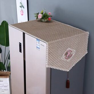 Koelkast Cover Doek Vriezer Top Stofkap Gordijn Roller Wasmachine Cover Doek Cover Cover B