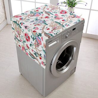 Koelkast Cover Stofdicht Wasmachine Cover Met Pocket Koelkast Organizer Koelkast Stofkap Huishoudelijke Accessoires stijl 2