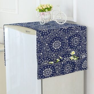 Koelkast Cover Stofdicht Wasmachine Cover Met Pocket Koelkast Organizer Koelkast Stofkap Huishoudelijke Accessoires stijl 3