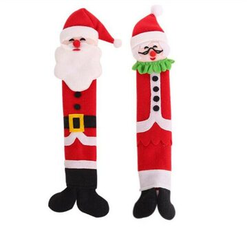 Koelkast Deurklink Covers Keuken Beschermende Sneeuwpop Kerst Home Decor