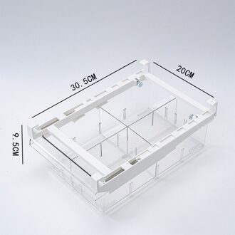 Koelkast Organisator Bin Koelkast Lade Opbergdoos Compartiment Koelkast Lade Voedsel Container Houden Verse Doos Keuken Organizer 4 rooster