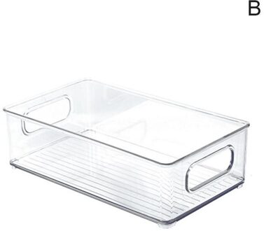 Koelkast Organizer Bakken Clear Fruit Potten Opbergdoos Met Handvat Voor Vriezer Kast Keuken Accessoires Organisatie