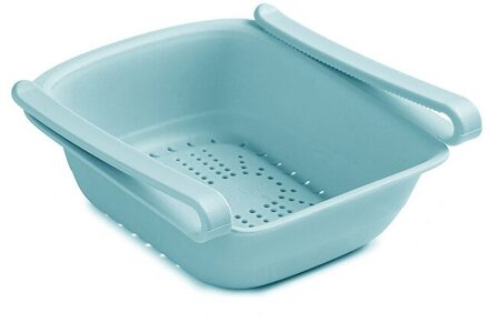 Koelkast Pull-Out Opbergdoos Voedsel Opslag Rack Organizer Lade Mand Koelkast Lades Vers Houden Duurzaam Manden blauw