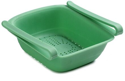 Koelkast Pull-Out Opbergdoos Voedsel Opslag Rack Organizer Lade Mand Koelkast Lades Vers Houden Duurzaam Manden groen